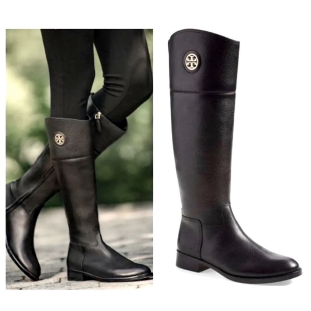 Tory Burch Black Over the Knee Boots